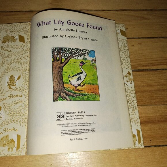 What Lily Goose Found (1980, A Little Golden Book) Hardcover - Picture 2 of 3